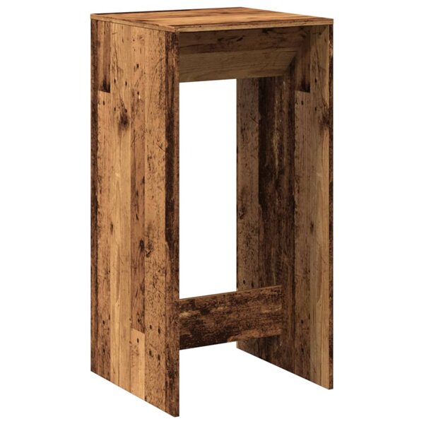 vidaXL Table de bar vieux bois 51x50x103 5 cm bois d'ingénierie