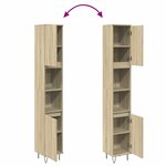 vidaXL Armoire salle de bain chêne sonoma 30x30x190 cm