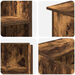 vidaXL Bureau de réception chêne fumé 100x50x103 5cm bois d'ingénierie