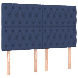 vidaXL Têtes de lit 4 Pièces Bleu 72x7x78/88 cm Tissu