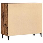 vidaXL Buffet vieux bois 90x34x80 cm bois d'ingénierie