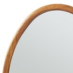 Miroir décoration moderne design mural bois MDF 75 x 55 cm effet chêne 03_0010179