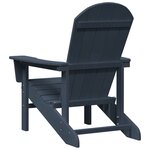 vidaXL Chaises Adirondack 2 Pièces Bleu Marine 74x82x90 cm HDPE