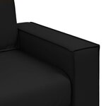 vidaXL Canapé Noir 160 x 80 x 84 cm tissu