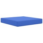 vidaXL Coussin de canapé d'extérieur 3 Pièces Bleu royal Polyester
