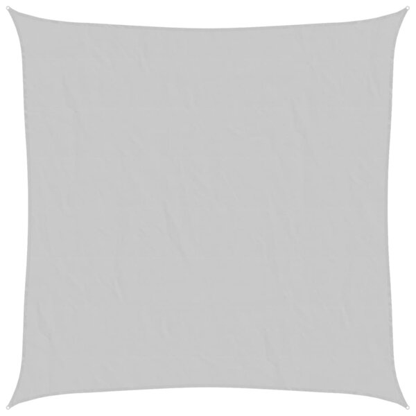 vidaXL Voile d'ombrage gris clair 7x7 m 100 polyester oxford