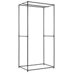 vidaXL 2 Pièces Garde-robes Noir 75x50x160 cm
