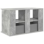 vidaXL Support de télévision avec tiroir Gris béton 79 x 40 x 48 cm
