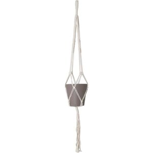 MACRAMÉ SIMPLE NoeUD CARRÉ BLANC 100 CM