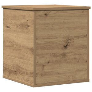 Boîte de rangement vidaXL en chêne fait main 40x42x46 cm en bois d'ingénierie