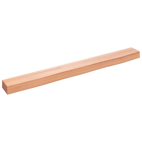 vidaXL Étagère murale marron clair 100x10x6cm bois chêne massif traité