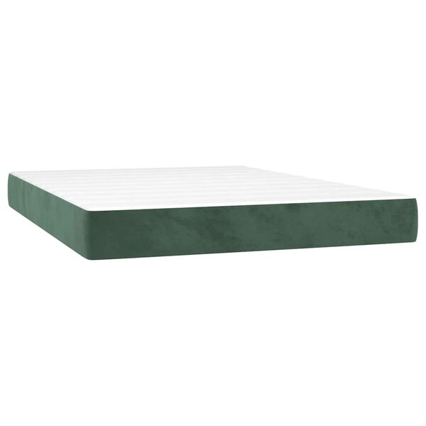 vidaXL Matelas de lit à ressorts ensachés 120x210x20 cm velours