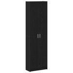vidaXL Armoire en Chêne Noir 55x25x189 cm Bois d'Ingénierie