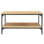 vidaXL Table basse chêne sonoma 80x80x40 cm bois d'ingénierie