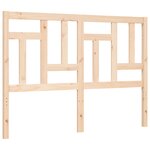 vidaXL Cadre de lit avec tête de lit 140x190 cm bois massif