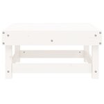vidaXL Repose-pied de jardin blanc bois de pin massif