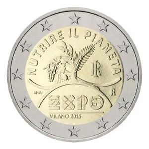 2 euros commémorative Italie 2015 - Exposition universelle de Milan.