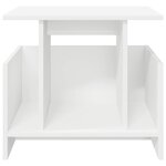 vidaXL Meuble TV Blanc 50 x 35 x 45 cm Bois d'ingénierie