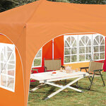 vidaXL Tente de fête pop-up 575 x 288 x 245 cm Orange Tissu Oxford