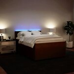 vidaXL Sommier à lattes de lit avec matelas Rose 160x200 cm Velours