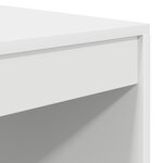 vidaXL Bureau d'écriture Blanc Panneau de particules 100 x 50 x 76 cm