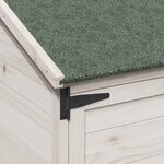 vidaXL Abri de jardin Blanc 106 5 x 56 x 176 cm Bois d'ingénierie