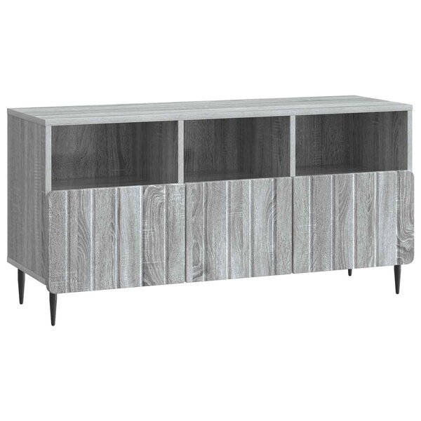 vidaXL Meuble TV Sonoma gris 102 x 34 5 x 50 cm Bois d'ingénierie