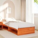 vidaXL Lit de jour sans matelas cire marron 75x190 cm pin massif