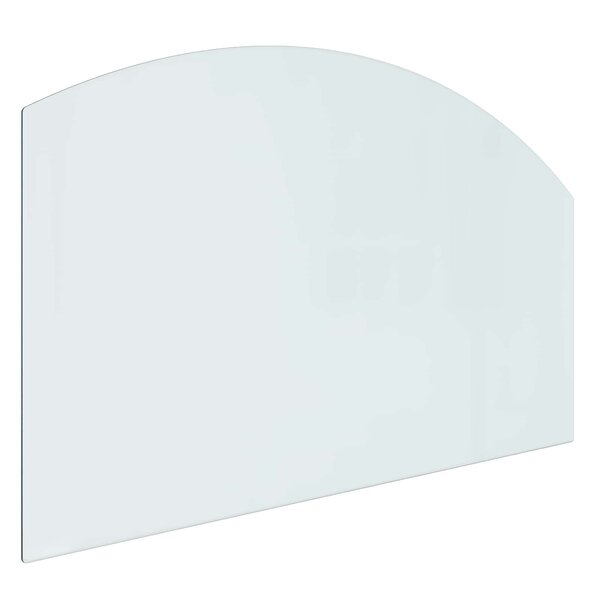 vidaXL Plaque en verre de cheminée Transparent 100 x 60 cm Verre