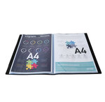 Protège-documents En Polypropylène Souple Opak 80 Vues - A4 - Noir - X 12 - Exacompta