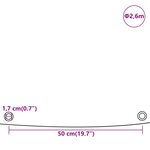 vidaXL Bâche vert Ø 2 6 m 650 g/m²
