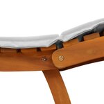 vidaXL Chaises Longues avec Coussins 2 Pièces Gris Clair Bois Massif d'Acacia