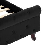vidaXL Cadre de lit sans matelas noir velours 90x200 cm