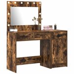 vidaXL Table de Toilette avec tiroir 2 Pièces Marron 40 x 41 x 75 cm