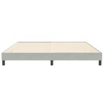 vidaXL Cadre de lit sans matelas gris clair 200x220 cm velours