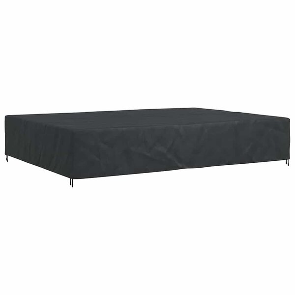vidaXL Housse pour mobilier d'extérieur Noir 350 x 260 x 90 cm 600D