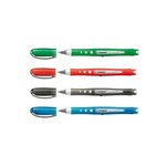 Etui de 4 Rollers WORKER Colorful Encre Liquide 100  Grip Tracé 0 5 mm STABILO