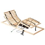 vidaXL Sommier à lattes Marron 70 x 190 cm Bois de hêtre massif