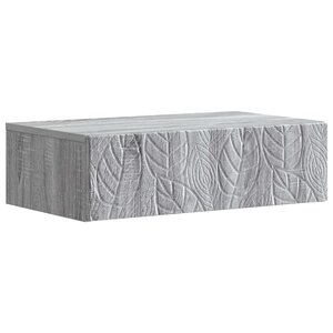 vidaXL Table d'appoint murale 87 5 x 34 5 x 17 cm Bois d'ingénierie
