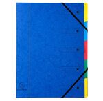 Trieur Harmonik Véritable carte lustrée 5 compartiments - Coloris Aléatoire x 8 EXACOMPTA