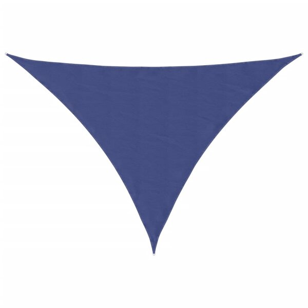 vidaXL Voile de parasol tissu oxford triangulaire 3x3x4 24 m bleu