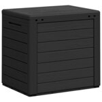 vidaXL Boîte de stockage jardin Anthracite 58 5x46x55 cm Polypropylène