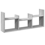 vidaXL Armoire murale 100x18x40 cm sonoma gris bois d'ingénierie