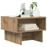 vidaXL Table basse Chêne artisanal 48 x 46 x 35 cm Bois d'ingénierie
