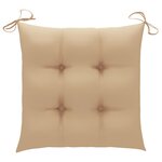 vidaXL Chaises pliables de jardin lot de 6 avec coussins Bois d'acacia