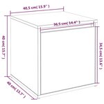 vidaXL Ensemble de meubles de couloir Gris béton Bois d'ingénierie