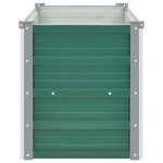 vidaXL Lit surélevé de jardin Acier galvanisé 100x40x45 cm Vert