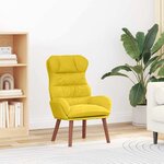 vidaXL Fauteuil relaxant Jaune 69 x 74 x 93 cm Velours