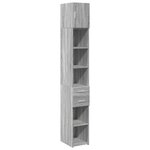 vidaXL Armoire de rangement mince sonoma gris 30x42 5x225 cm