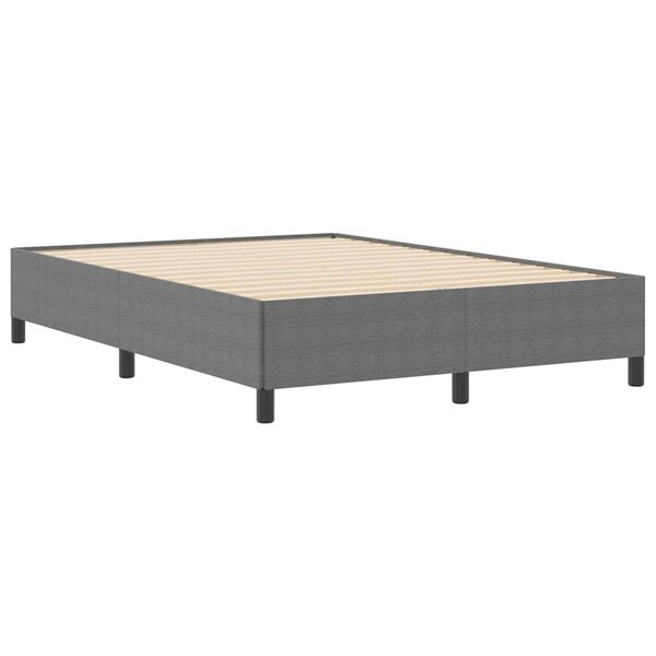 vidaXL Cadre de lit Gris clair 140x190 cm en Tissu Velours Côtelé